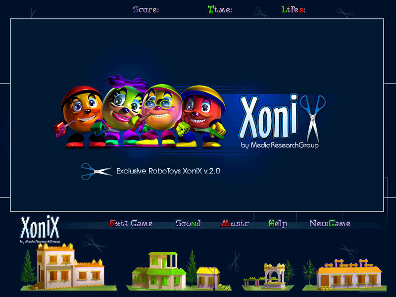 Screenshot of RoboToys Xonix 2.0